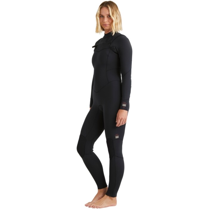 2024 Billabong Womens Salty Dayz Natural 4/3mm Chest Zip Wetsuit ABJW100196 - Black